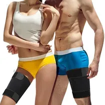 Comprar 2 Musleras Ajustable De Compresión Soporte Muslo Calentador 