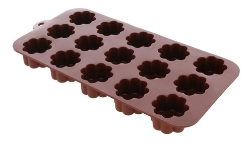 Molde Flor Trebol 20x10 Chocolate