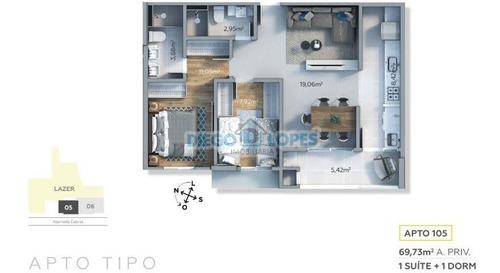 Imagem 14 de 15 de Cobertura Duplex Para Venda, 3 Dormitório(s), 150.53m² - 2418