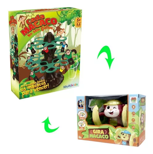 Jogo Cada Macaco No Seu Galho Multikids - BR1775 - lojamultikids