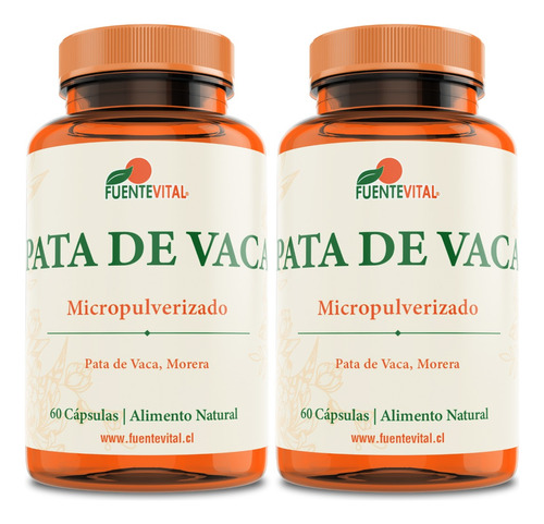 Pata De Vaca 100% - Diabetes - Pack X 2 -oferta 120 Cápsulas