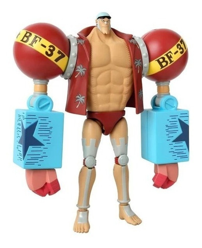 Boneco Articulado Franky One Piece Anime Heroes 15cm Bandai