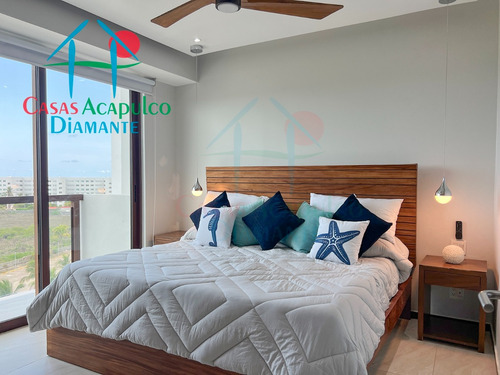 Cad La Isla Emerald I8. Amplio Departamento En Condominio De Playa Con Terraza Y Vista A Las Áreas Comunes
