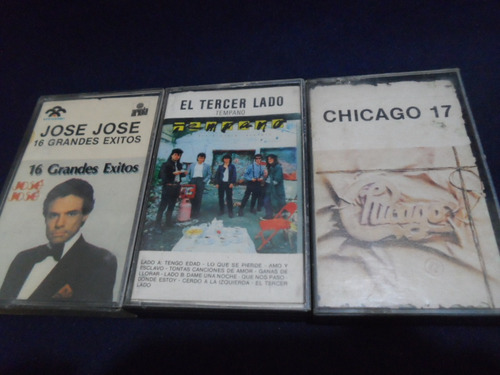 Casettes Jose Jose,tempano,chicago,originales Precio Varios