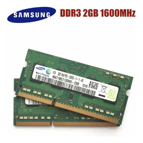 Memoria Ram Laptop 2gb Ddr3 Samsung 12800s Pc3l