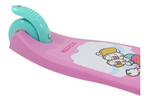 Patinete Sky Infantil Regulável Rosa - Belfix