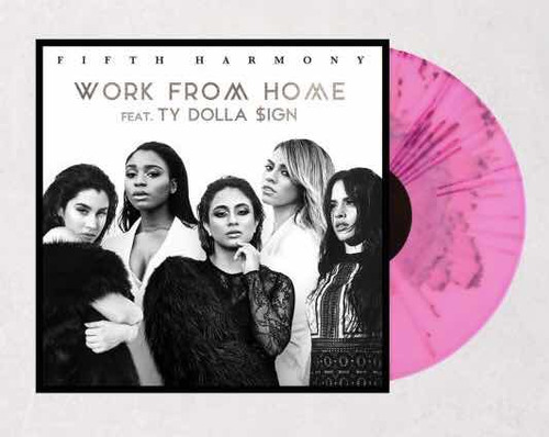 Vinilo Single Work From Home - Fifth Harmony (pink Splatter)