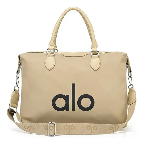 Alo Yoga Sports Fitness Bag Travel Tote Bag Khaki | MercadoLivre