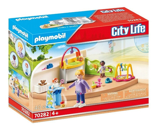 Playmobil Cuarto, Habitación De Niños Pequeños !! 70282