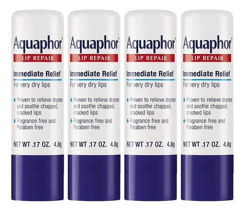 Aquaphor Lip Repair Stick Paquete De 4 Calmante