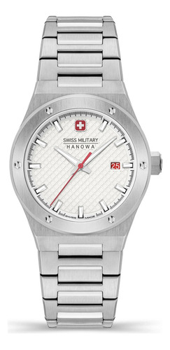 Reloj Swiss Military Smwlh2101801 Para Mujer Cristal Zafiro Color de la malla Plateado Color del bisel Plateado Color del fondo Plateado