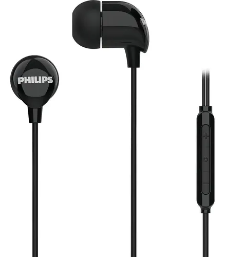 Fone De Ouvido Philips Tae2146bk/00 Tipo -c Cor Preto
