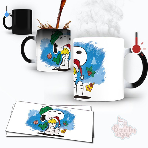 Taza Magica Snoopy Feliz Navidad Modelo 3 Regalo Navideño | MercadoLibre