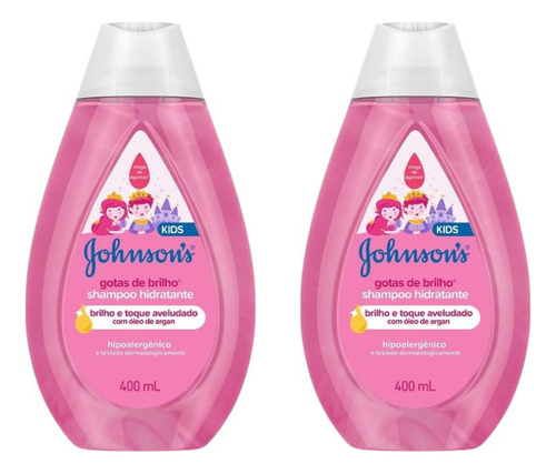 Kit Johnson 2 Shampoo 400ml Gotas De Brilho
