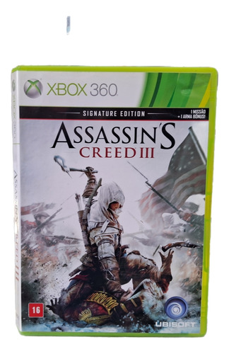 Xbox 360 Assassin's Creed 3 Cd Duplo Original Usado 