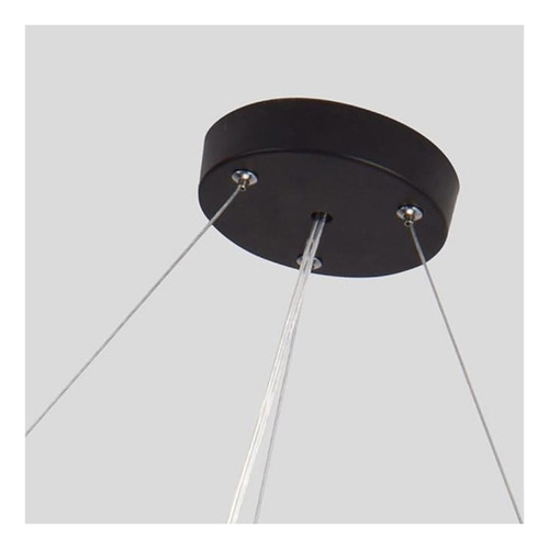 Lámpara Led Colgante Circular Abierta 36w Luz Fría