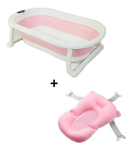 Bañito Plegable Con Termometro Bebe Y Colchón Baby Splash 