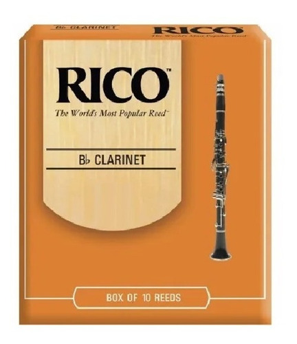 Cañas Rico Para Clarinete Sib X 10 Unidades