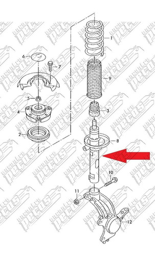 Amortecedor Dianteiro Vw Passat Cc 3.6 V6 2009-2011