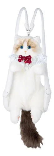 Bonita Mochila De Peluche Con Forma De Gato, Bolso De