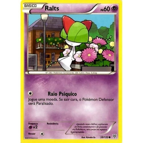 Ralts - Pokémon Psíquico Comum - 59/135 - Pokemon Card Game