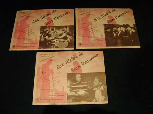 Los Nietos De Don Venancio Joaquin Pardave Set De 3 Cartel (Usado)