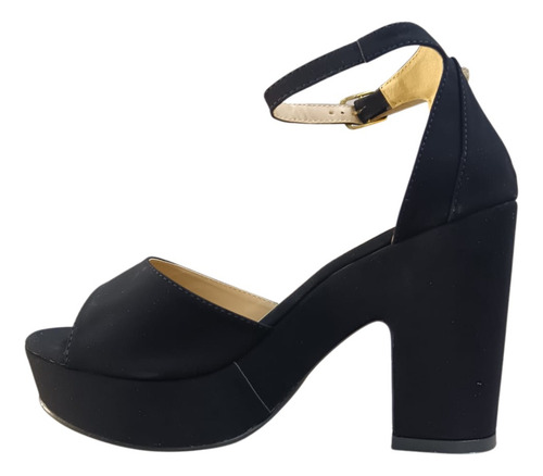 Plataforma Tacón Zapatilla De Mujer Mod 815 Alto 10 Cm