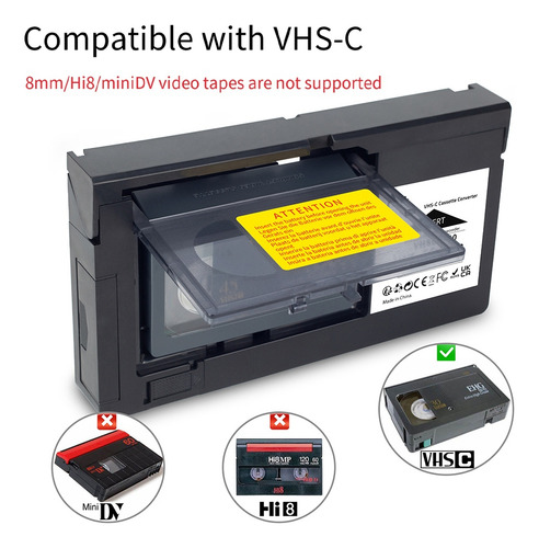 Convertidor De Casetes Vhs-c Para Jvc Para Rca Para Panasoni