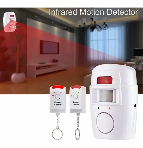Alarma Sensor Movimiento Infrarrojo Pir con 2 Control Remoto - Mercado Lider