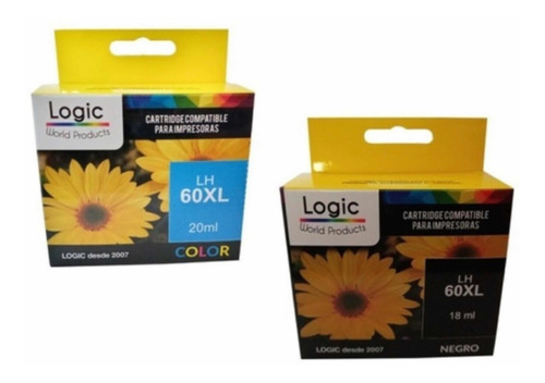 Pack De Tinta Alternativa Hp 60xl