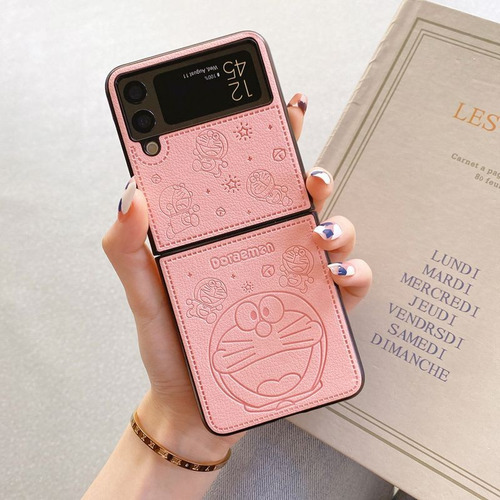 Funda De Piel Doraemon Para Galaxy Z Flip 5 4 3 6 Funda De Silicona Blanda Z Flod 2 3 4 5 6 Find N2 N3 X Flip Xiaomi Mixflip Mix