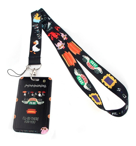 Porta Identificación Carnet Lanyard Friends Central Perk