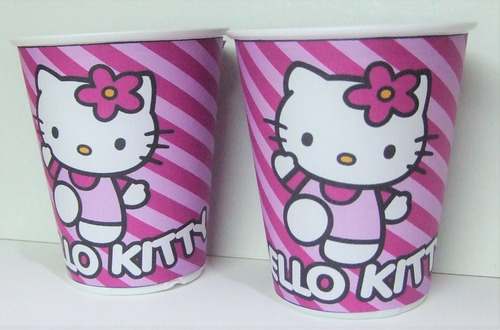 Imagen 2 de 4 de Vasos Hello Kitty, Plasticos Descartables!!!!