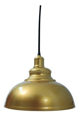 Lampara De Techo Colgante De Campana Vintage Dorada 30 Cm D Color Dorado