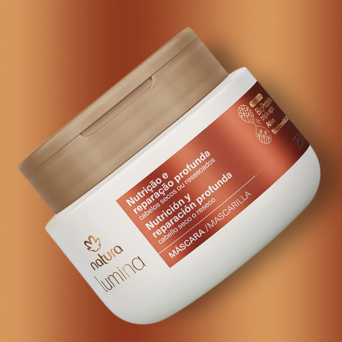 Mascarilla Reparadora para Cabellos Secos Lumina 250ml