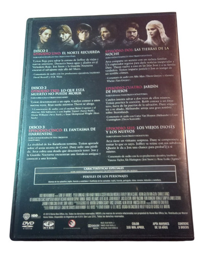 Game Of Thrones Temporada 2 Dvd (Usado)