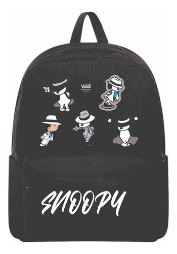 Mochila Vans Old Skool Snoopymichael Jackson Negro Liso