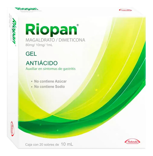 Riopan Gel - 2 Pack Con 20 Sobres De 10 Ml C/u