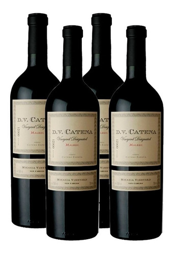 Vino Dv Catena Vd Nicasia Vineyard Malbec Caja X 4u Catalogo