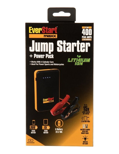 Cargador Portatil Everstart 400amp. Litium