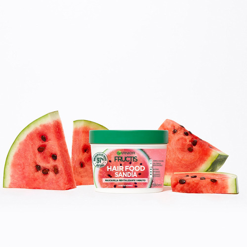 Imagen 5 de 5 de Crema De Tratamiento Hair Food Sandia 350 Ml Fructis