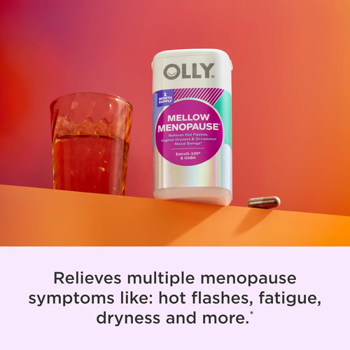 Olly Mellow Manopause Alivia Síntomas De Menopausia 30 Pzas Sabor Sin Sabor