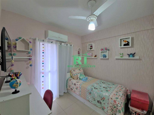 Imagem 12 de 22 de Apartamento Na Praia, 3 Dormitórios, Sendo 2 Suítes, Sacada, Piscina, 1 Vaga De Garagem, Praia Das Astúrias - Guarujá/sp. - Ap3869