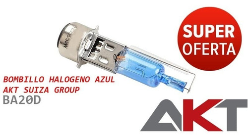 Imagen 1 de 3 de Bombillo Halogeno Azul Akt Suiza Group