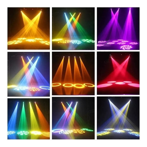 Moving Farol Head Spot Led 60w 8 Cores + 8 Desenhos Dmx