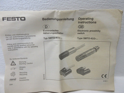 Festo Smt0-4-ns-k-led-24 New Electronic Proximity Switch Ssd