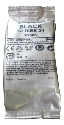 Cartucho De Tinta Negra Original De La Marca Dell X768n