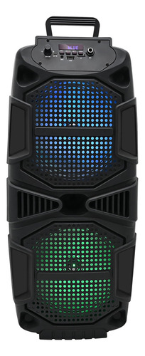 Technical Pro - Altavoz Bluetooth Recargable De 1000 W, Doble Altavoz Led Colorido De 8 Pulgadas, Tws, Modo Usb, Tarjeta Sd, Radio Fm, Entrada De Micrófono Para Karaoke Perfecto Sobre La Marcha