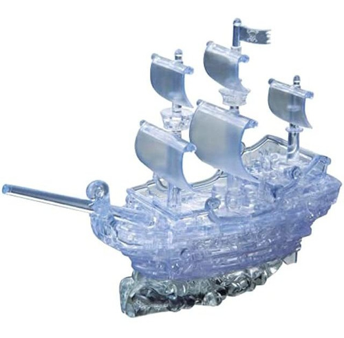 Puzzle De Cristal 3d Original  Barco Pirata De Lujo Transp