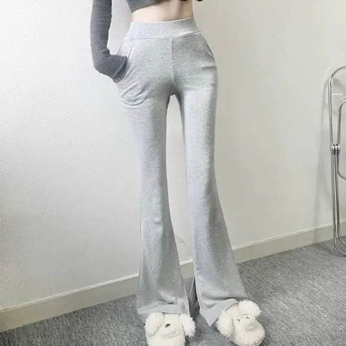 Pantalones De Cintura Alta De Fibra De Viscosa